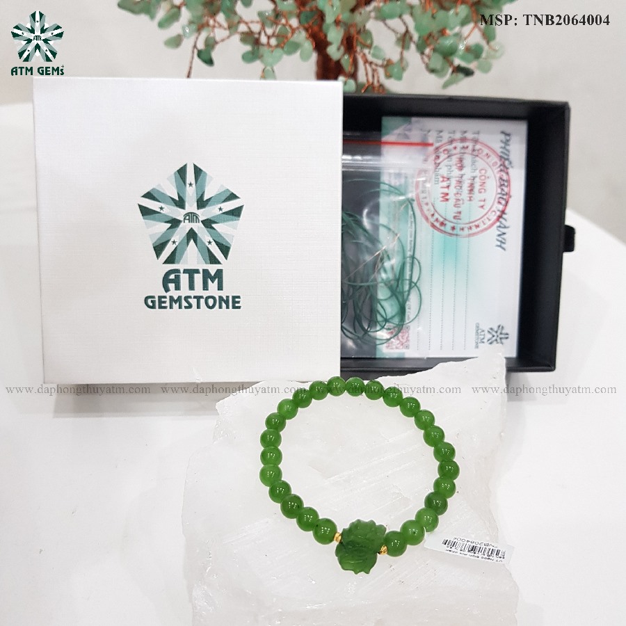 VT Ngọc bích mix charm sen