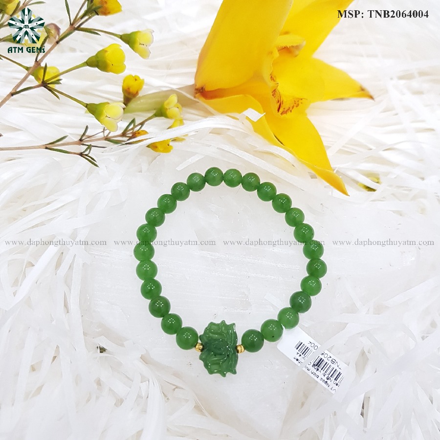 VT Ngọc bích mix charm sen